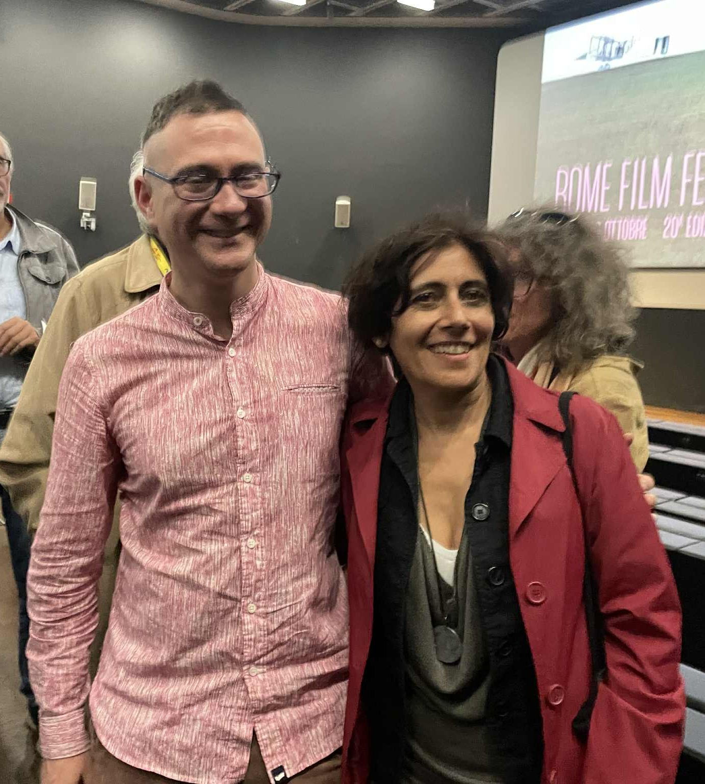 con Massimo Amadori Urbani conosciuto la sera delle riprese all'Alexanderplatz Jazz Club