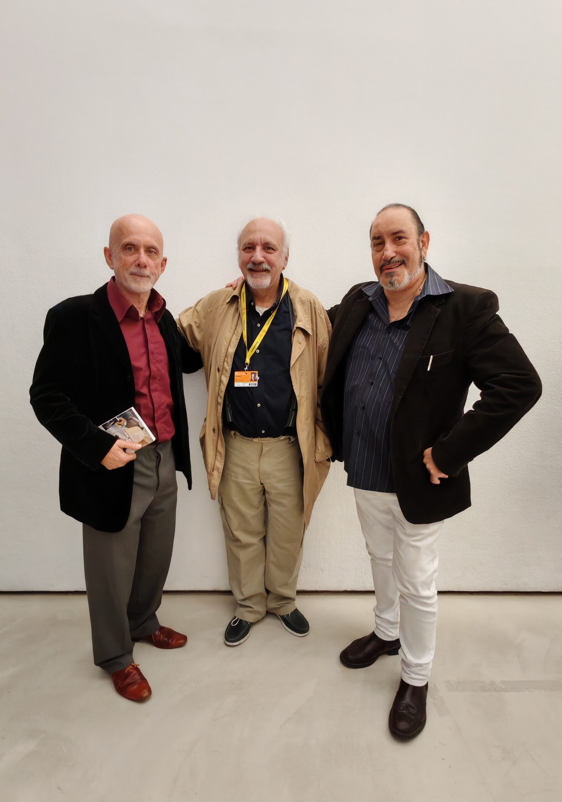 Il regista con Ugo Caruso e Mark