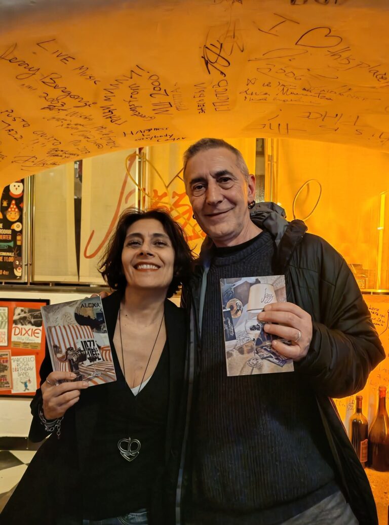 con il caro batterista Michele Rabbia conosciuto molti anni fa con gli Aires Tango