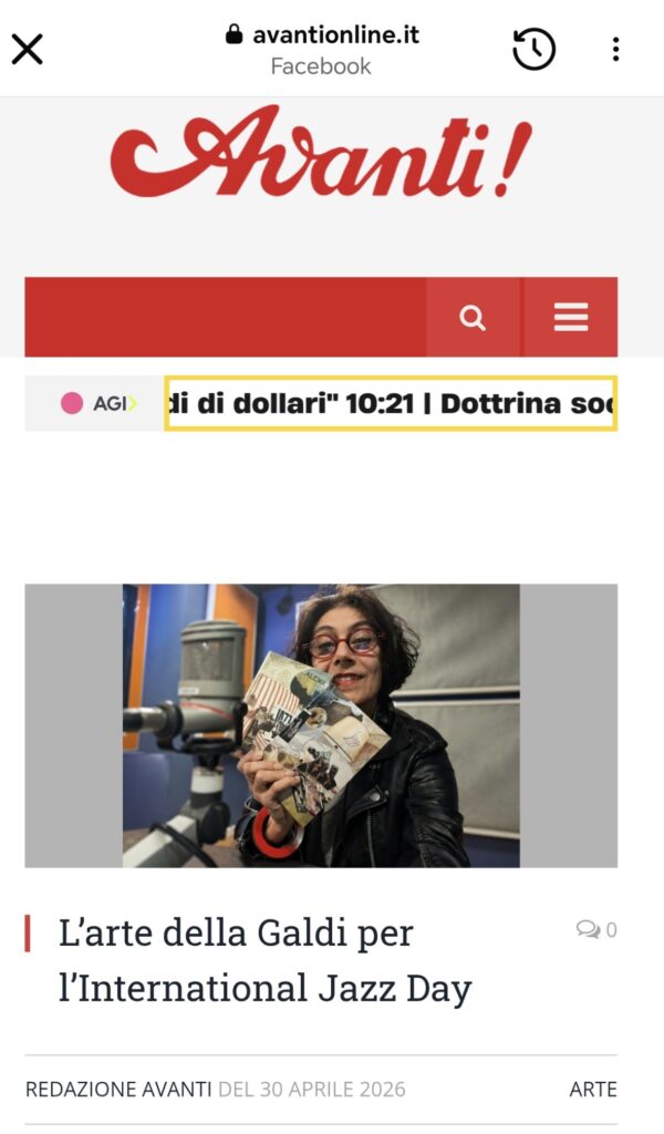 Grazie all'Avanti per il bellissimo articolo!