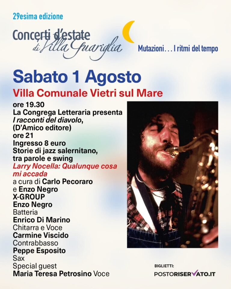 Locandina Concerti d'estate Vietri sul mare 2026