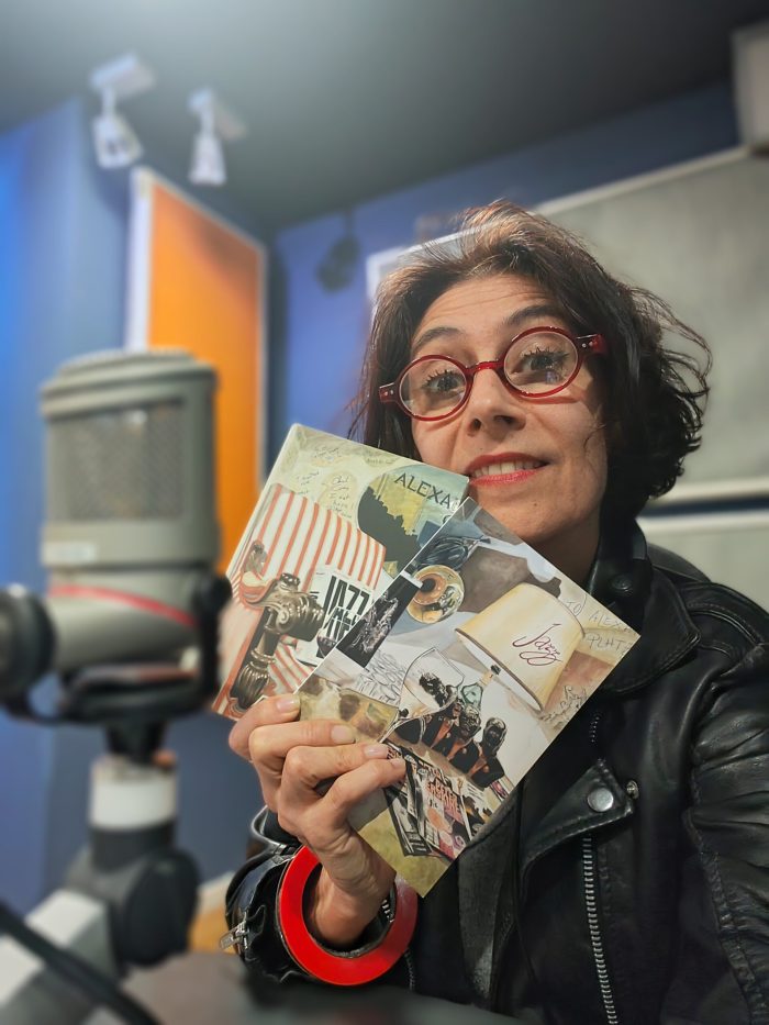 con i miei blocchietti "Riflessi e trasparenze" dal 1996